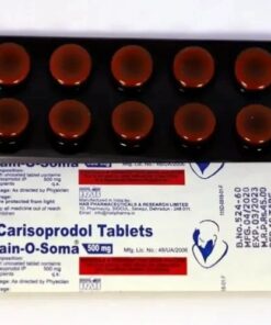 6 x Pharmaceutical Carisoprodol 500mg x 10 Tablets