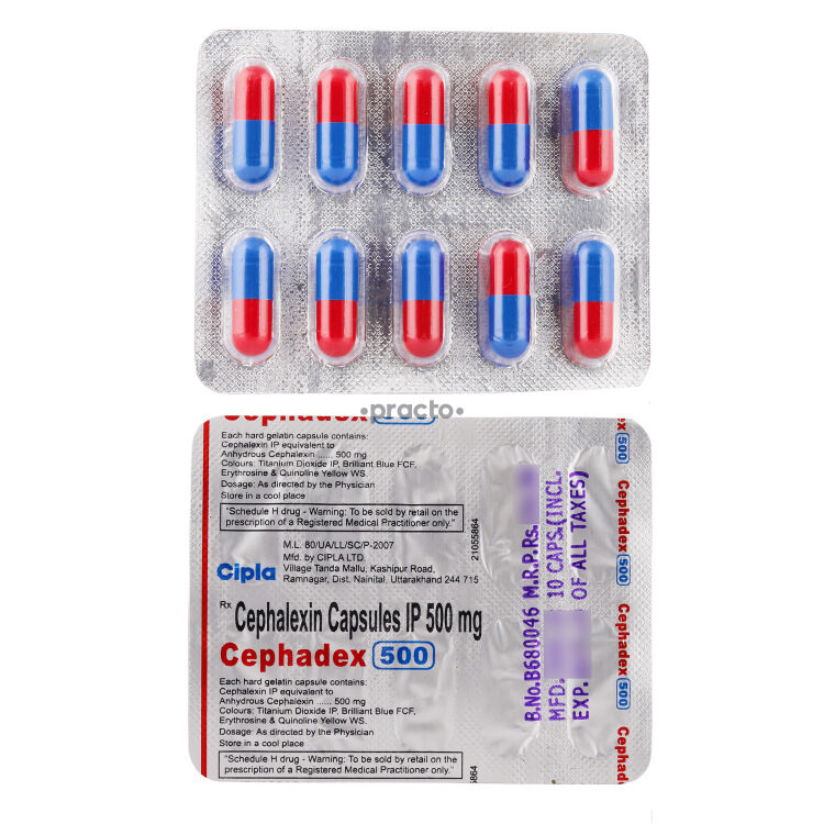 6 x Pharmaceutical Cefalexin 500mg x 10 Capsules 6 x Pharmaceutical Cefalexin 500mg x 10 Capsules