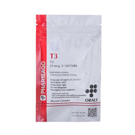 Pharmaqo T-3 25mcg x 100 Pharmaqo T-3 25mcg x 100