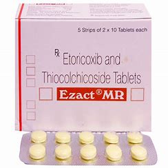 6 x Pharmaceutical Etoricoxib and Thiocolchicoside 64mg x 10